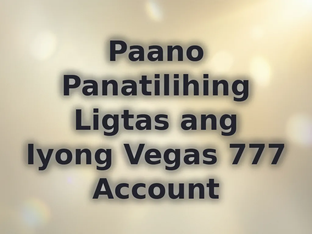 Account Security Tips
